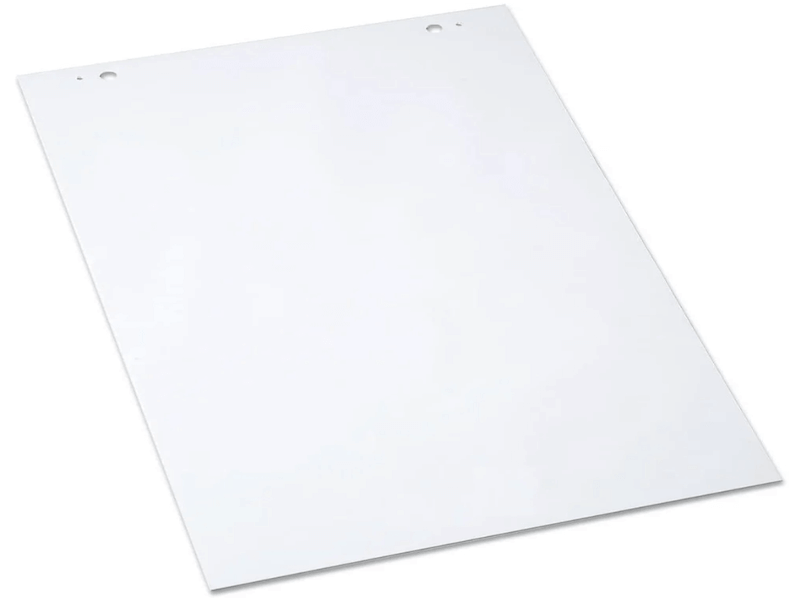 Flip chart paper pad with pre-punched holes, 30 leaves, ideal for presentations, meetings, and brainstorming sessions