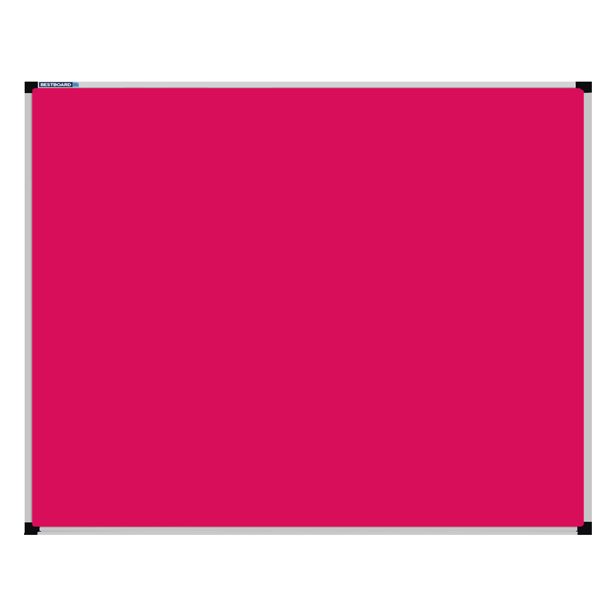 This image shows a rectangular Felt board with a silver frame. The corners of the frame are reinforced with black plastic.