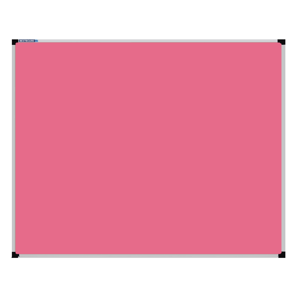 This image shows a rectangular Felt board with a silver frame. The corners of the frame are reinforced with black plastic.