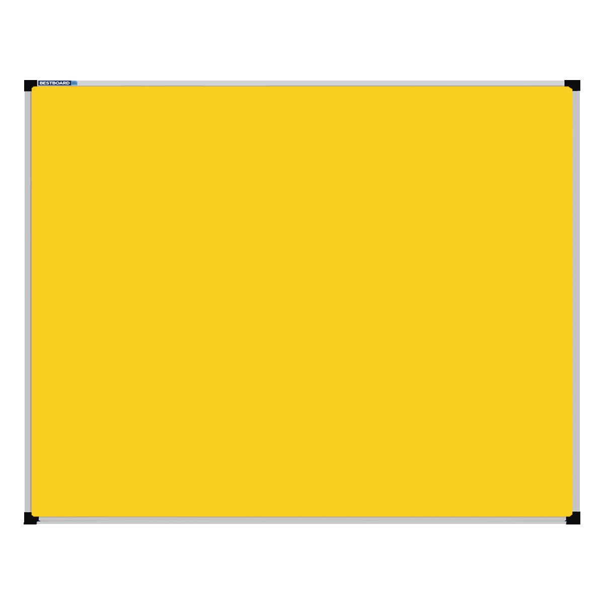 This image shows a rectangular Felt board with a silver frame. The corners of the frame are reinforced with black plastic.