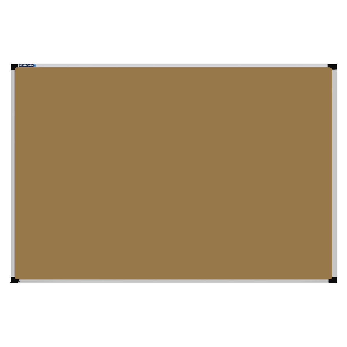 This image shows a rectangular Felt board with a silver frame. The corners of the frame are reinforced with black plastic.