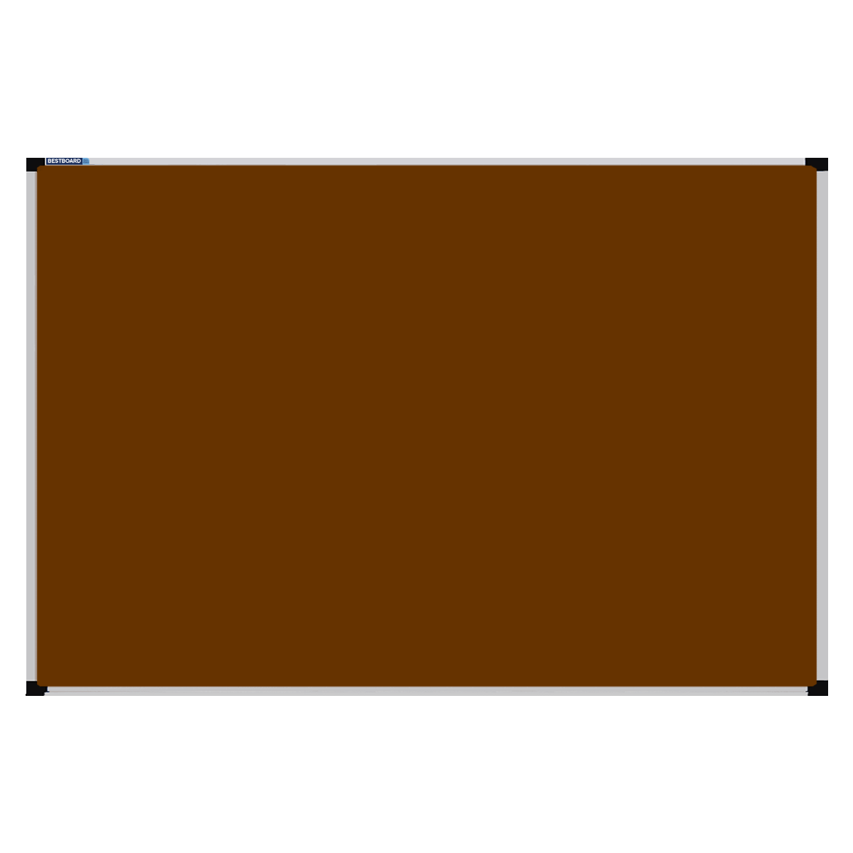 This image shows a rectangular Felt board with a silver frame. The corners of the frame are reinforced with black plastic.