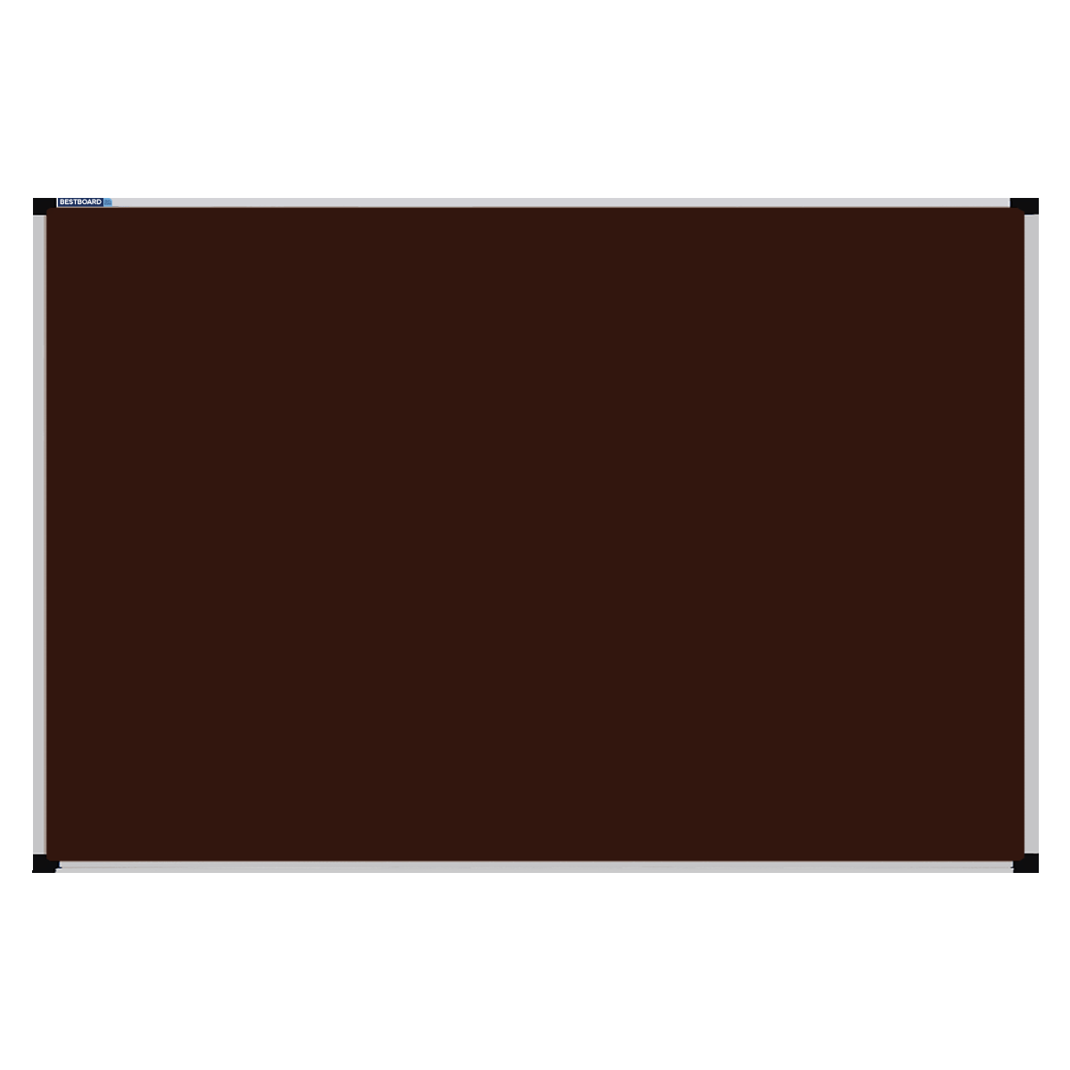 This image shows a rectangular Felt board with a silver frame. The corners of the frame are reinforced with black plastic.