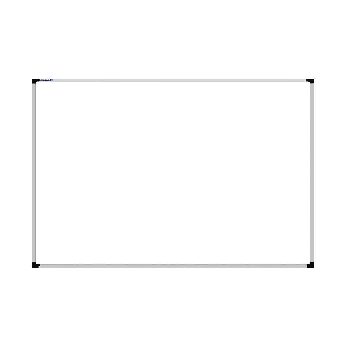 This image shows a rectangular Felt board with a silver frame. The corners of the frame are reinforced with black plastic.