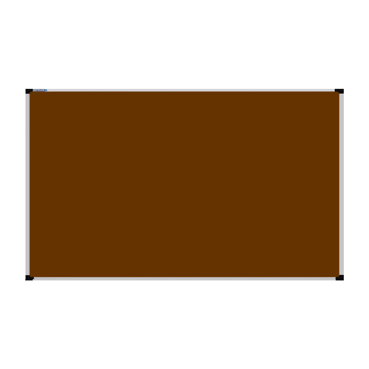 This image shows a rectangular Felt board with a silver frame. The corners of the frame are reinforced with black plastic.