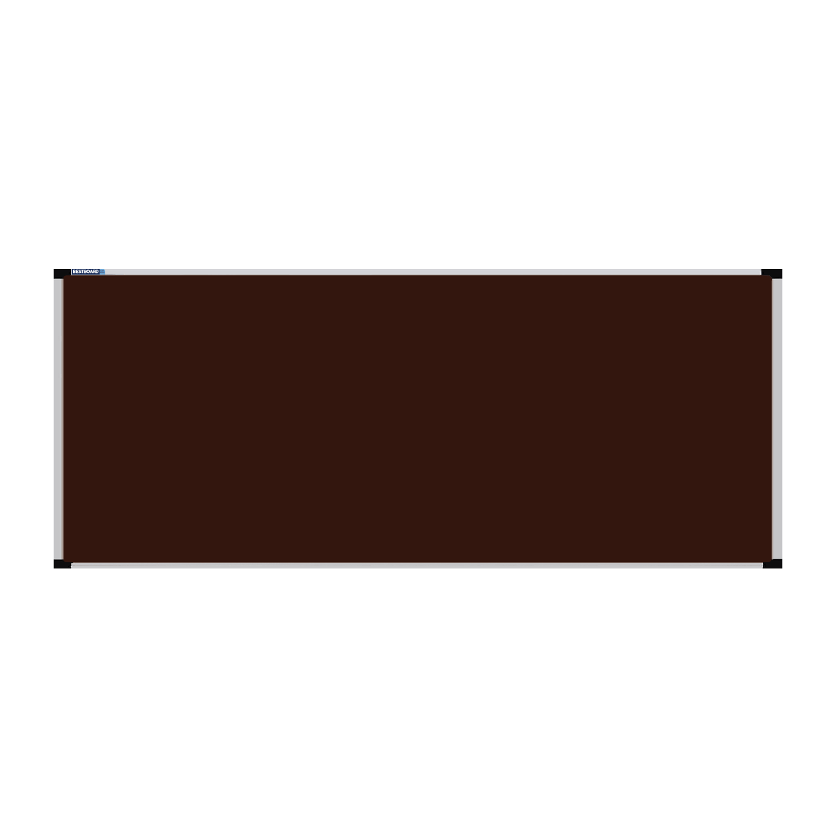 This image shows a rectangular Felt board with a silver frame. The corners of the frame are reinforced with black plastic.