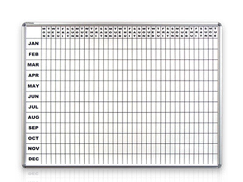 Non Magnetic Year Planner (1200mm x 2400mm)