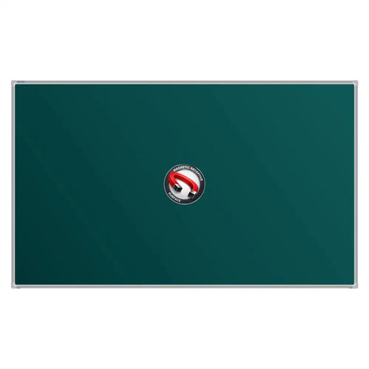 A Bestboard Magnetic green chalkboard (1200 x 2000mm) with an aluminium frame. The board has a smooth matte writing surface and a magnetic receptivity icon displayed in the centre.