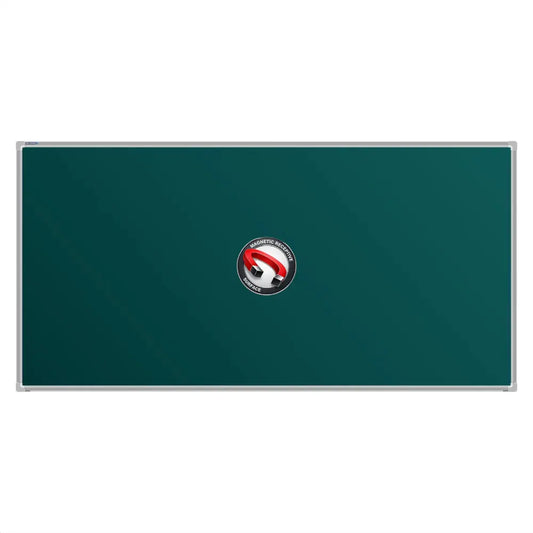 A Bestboard Magnetic green chalkboard (900 x 1800mm) with an aluminium frame. The board has a smooth matte writing surface and a magnetic receptivity icon displayed in the centre.