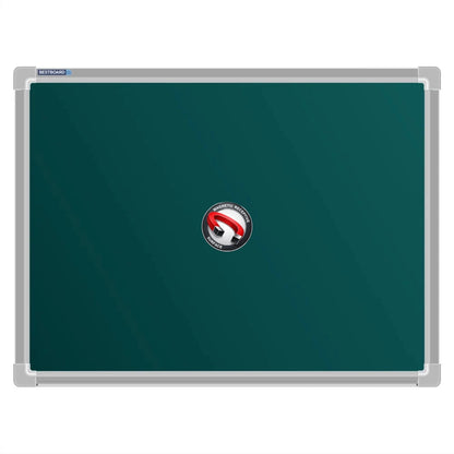 A Bestboard Magnetic green chalkboard (450 x 600mm) with an aluminium frame. The board has a smooth matte writing surface and a magnetic receptivity icon displayed in the centre.