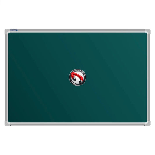 A Bestboard Magnetic green chalkboard (600 x 900mm) with an aluminium frame. The board has a smooth matte writing surface and a magnetic receptivity icon displayed in the centre.
