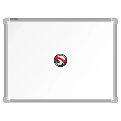A Bestboard Magnetic whiteboard (450 x 600mm) with an aluminium frame. The board has a smooth matte writing surface and a magnetic receptivity icon displayed in the centre.