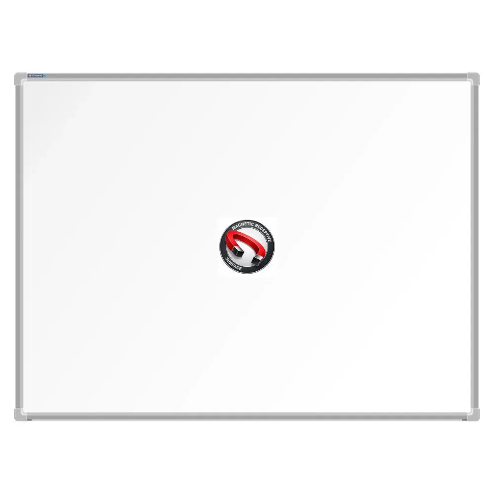 A Bestboard Magnetic Whiteboard (900 x 1200mm) with an aluminium frame. The board has a smooth matte writing surface and a magnetic receptivity icon displayed in the centre.