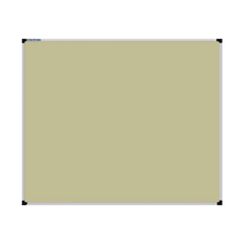 Load image into Gallery viewer, This image shows a cream rectangular Felt board with a silver frame. The corners of the frame are reinforced with black plastic.
