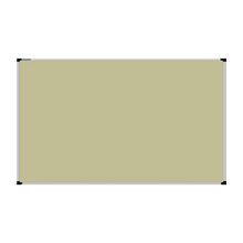 Load image into Gallery viewer, This image shows a cream rectangular Felt board with a silver frame. The corners of the frame are reinforced with black plastic.
