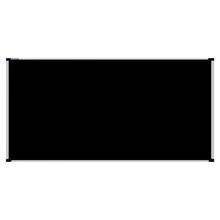 Load image into Gallery viewer, This image shows a Black rectangular Felt board with a silver frame. The corners of the frame are reinforced with black plastic. 
