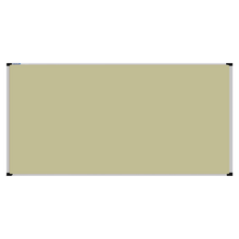 Load image into Gallery viewer, This image shows a cream rectangular Felt board with a silver frame. The corners of the frame are reinforced with black plastic. 
