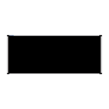 Load image into Gallery viewer, This image shows a Black rectangular Felt board with a silver frame. The corners of the frame are reinforced with black plastic. 
