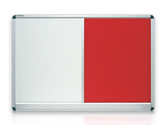 Non Magnetic Whiteboard / Non Magnetic Chalkboard Combination (900mm x 1200mm)