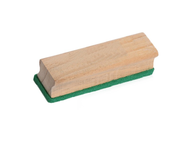 Eraser with Wooden Handle - green felt